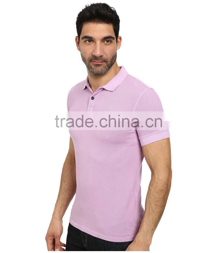 2015 latest custom short sleeve mens slim muscle fit mens brand polo shirt