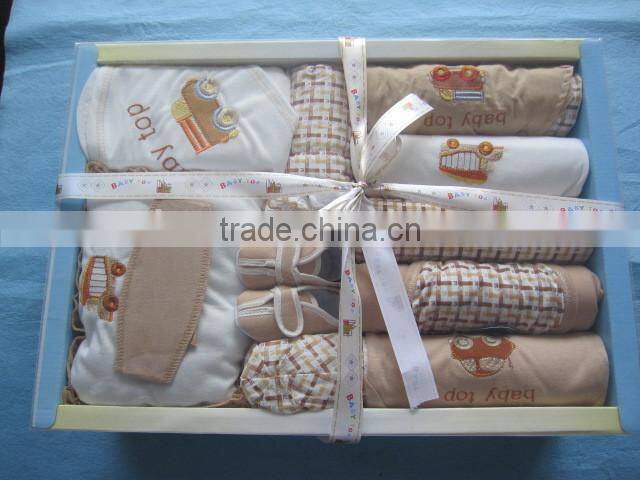 2014 New Style Soft Cotton Fabric Baby Wear