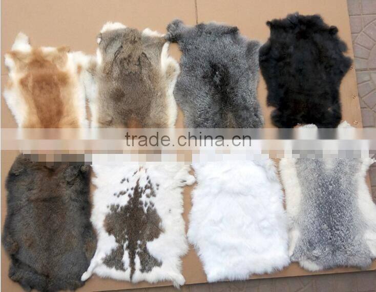 Dyed colour fur manufacturers selling customized dyeing rex rabbit fur skin
