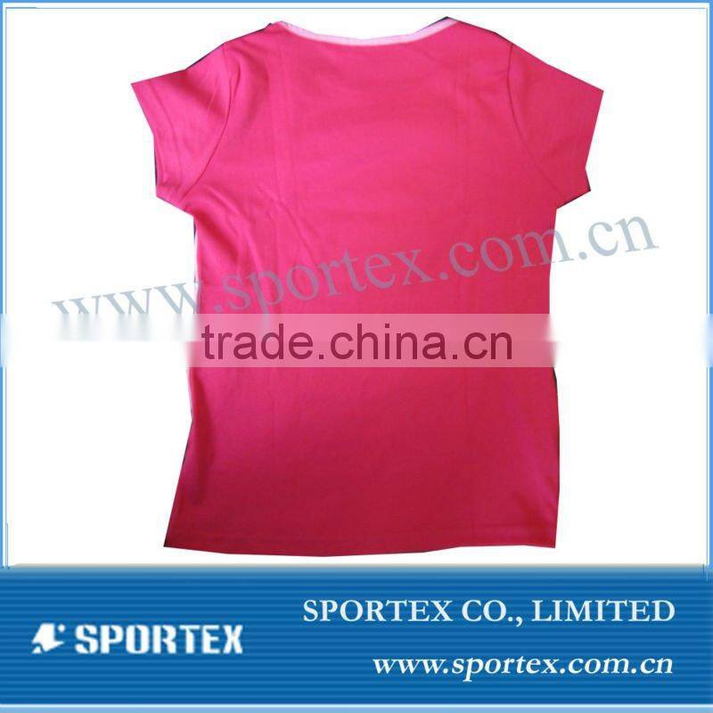 Sport lady cotton t shirt
