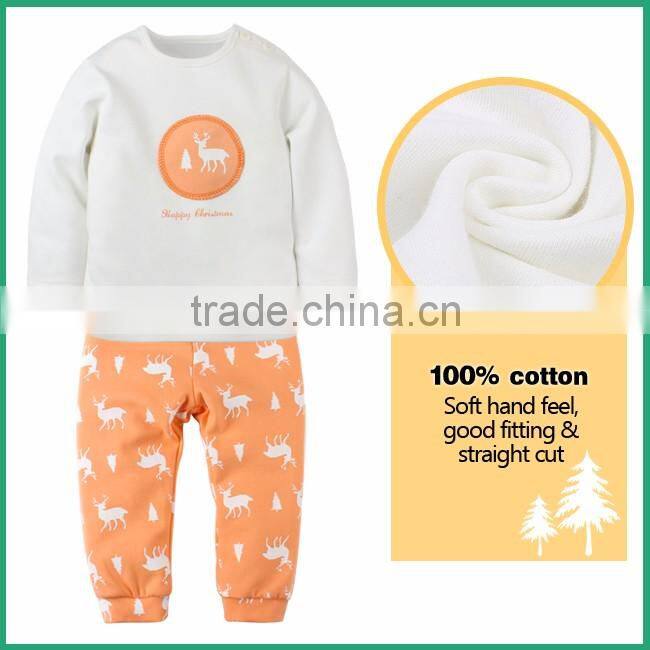 2017 christmas children clothing set baby clothes