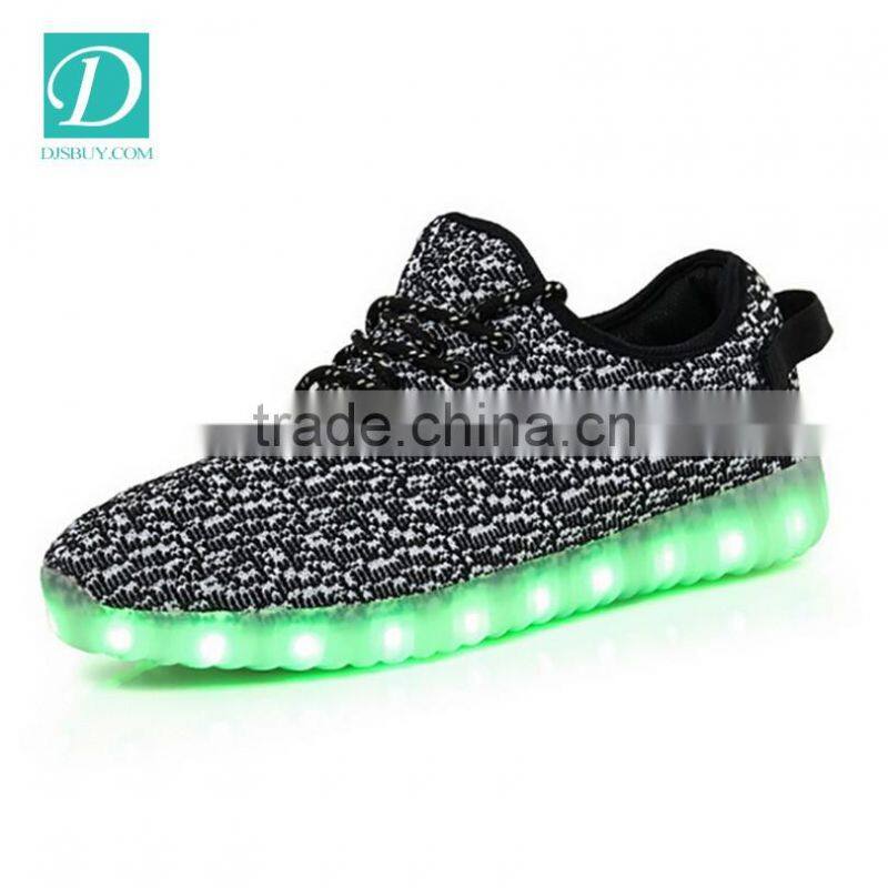 Wholesale Rechargeable Light Flashing Shoes LED Lace-up Flat Shoes