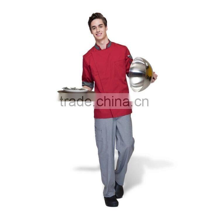Juqian new fashion Man Chef's Short Sleeve Jacket Restaurant & Hotel Kitchen Chef Uniform colors