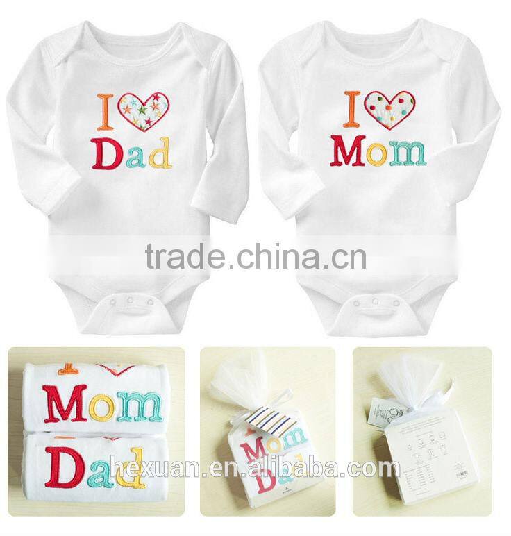 2 pcs long-sleeve Baby romper set, newborn baby gift set ,baby clothing set