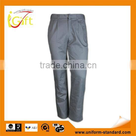 100%cotton wholesale dark grey dress fitted trousers men