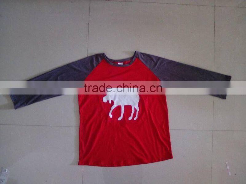 ruffle raglan shirt boys back to school clothes red short sleeve t-shirt