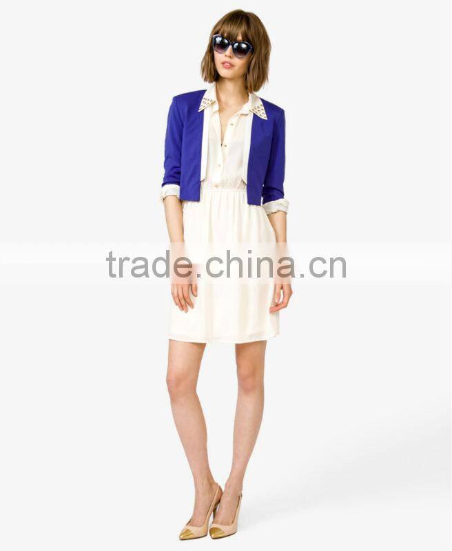 Ladies' Cropped Open Blazer