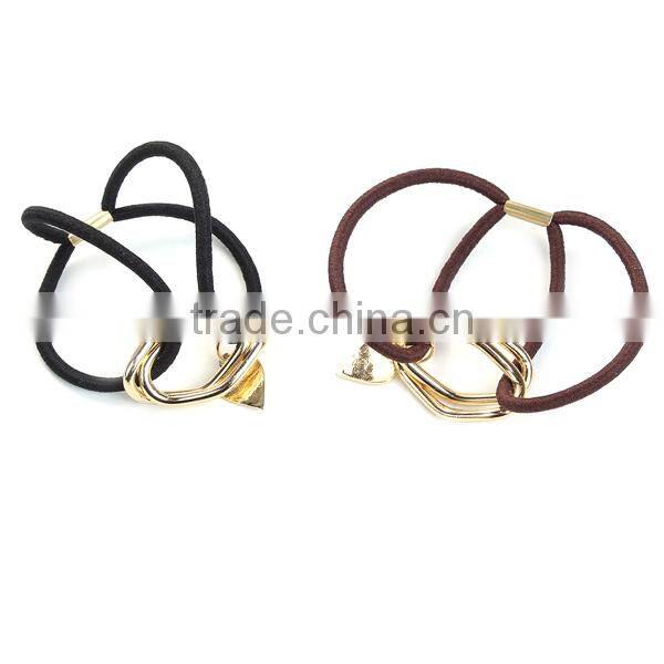 Iron Based Alloy Elastic Hair Ties Heart Coffee