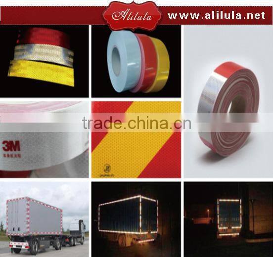 Factory price reflective adhesive warning tape roadway clear warning sticker for truck/vehicles