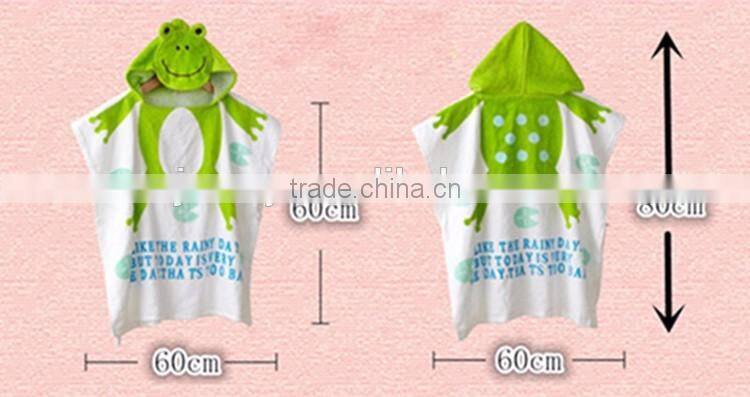 Cotton poncho towel childrens poncho printed poncho