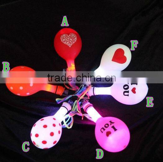 Wholesale LED Light latex Flashing balloon Party Decoration Valentine's day Gifts