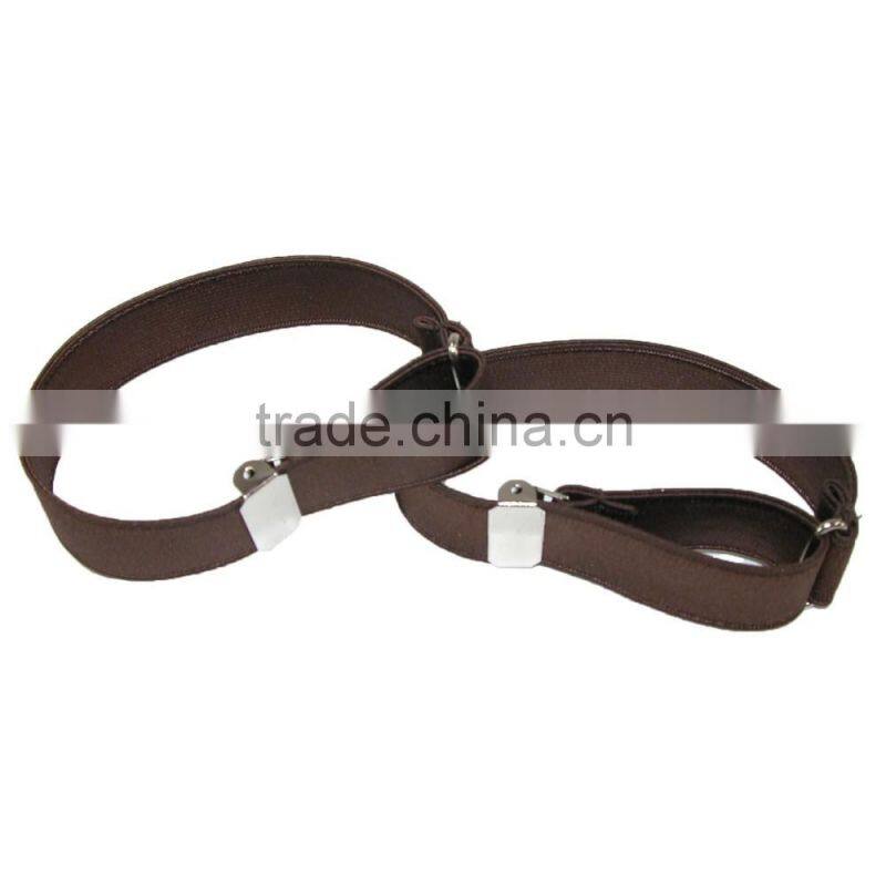 Shirt Sleeve Garter Cuffs Arm Band Elastic Solid Color Adjustable Armband Sleeve Garter