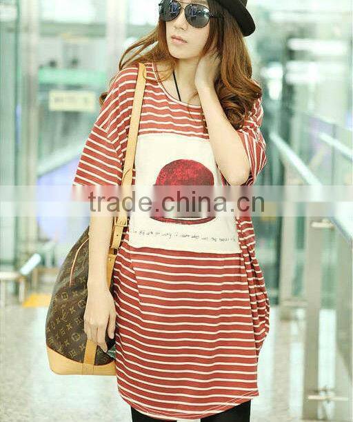 Women t-shirt bat wing dress design