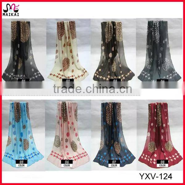 High fashion cheap price circle print indian scarf