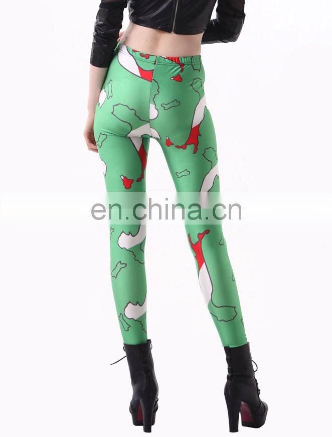 Italy flag green galaxy leggings