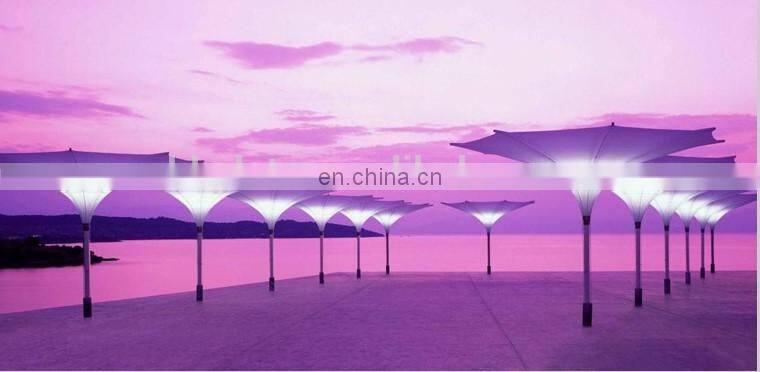 Italy design coffee shop umbrellas/LED square tulip umbrellas for outdoor ecents