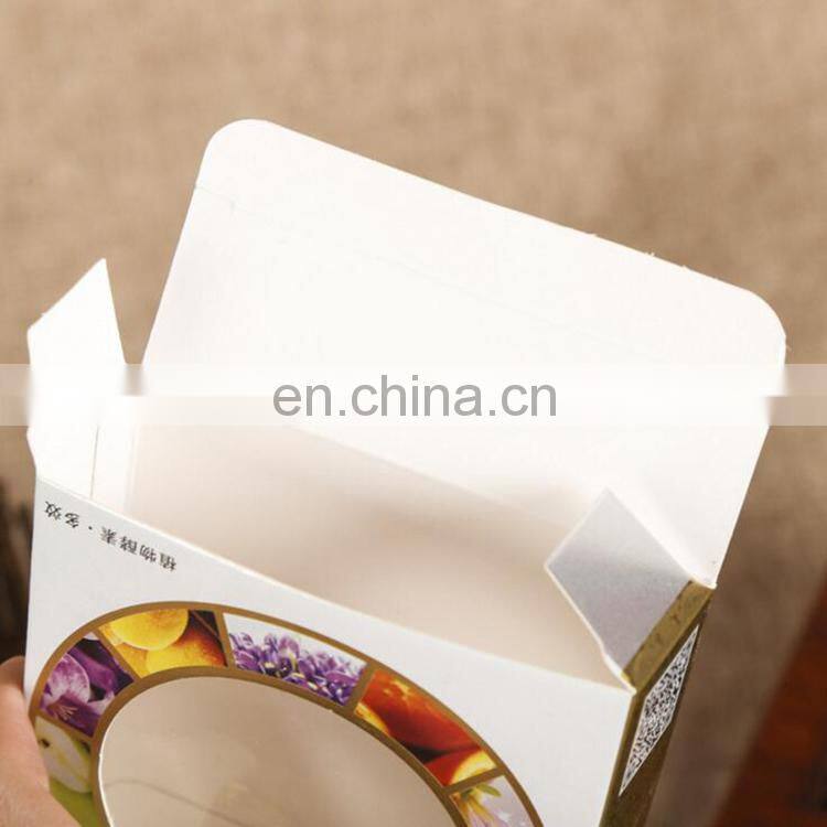 Hot Sale Custom Coloring Paper Folding Box With PVC Window For Skin Soap Packaging