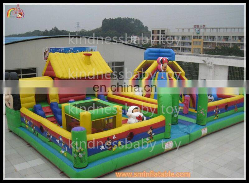 funny inflatable bouncing castle , inflatable pororo funcity , inflatable pororo amusement park for kids