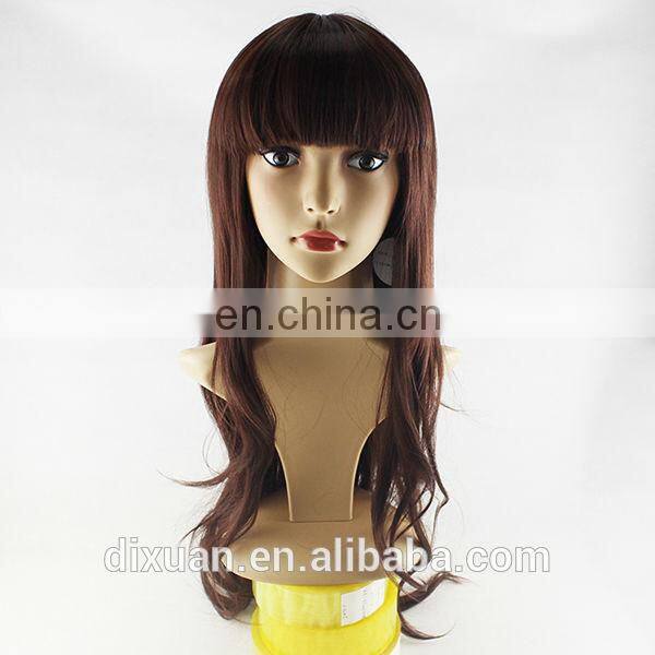 Soft Degree Hair 2014 sexy fashion Long wave lady's kankekare synthetic hair lace wig