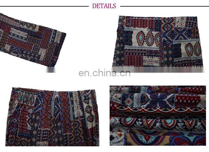XXX Size Paisley Ethnic Print Elegant Leggings