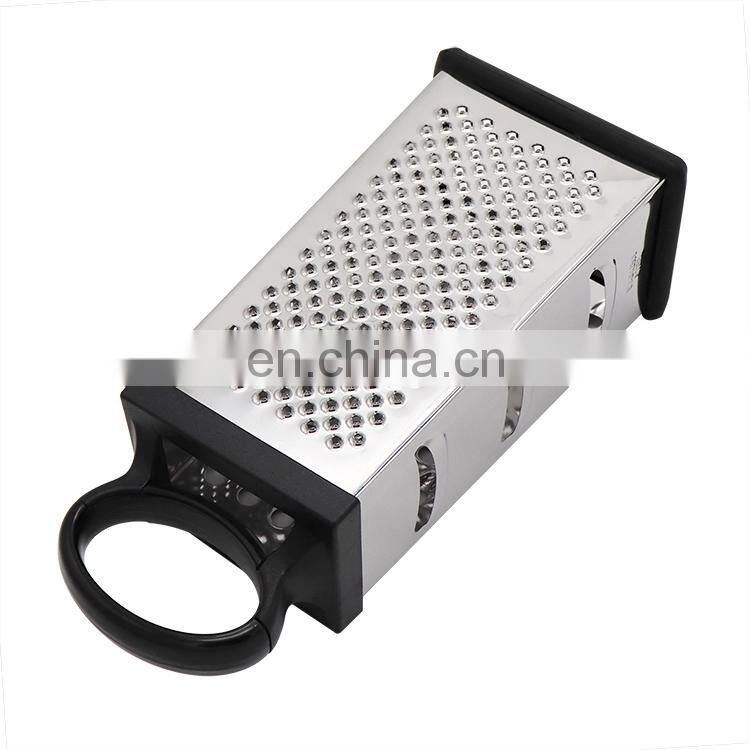 Hot sale 4 Sides Stainless Steel Professional kitchen Grater for Cheese Vegetables and Ginger