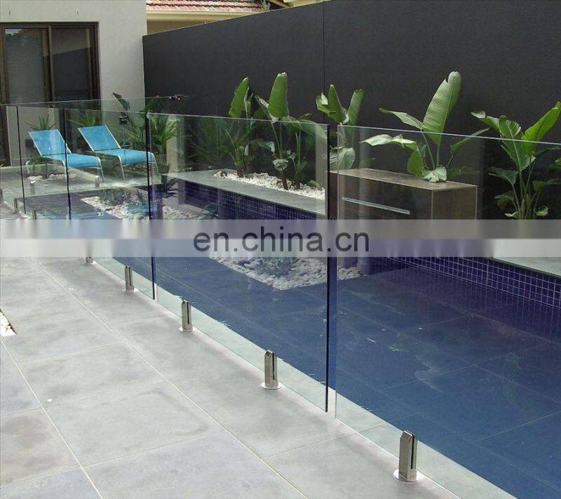 High quality tempered laminated frameless glass for glass balustrade/fence/railing