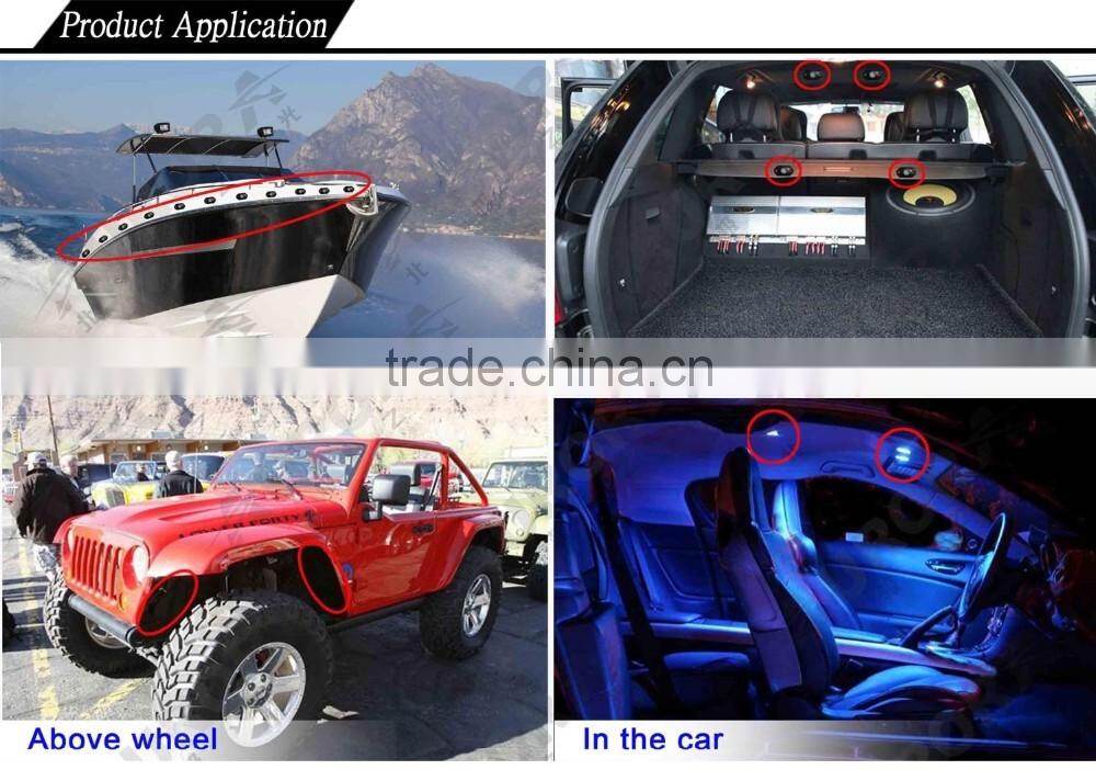 RGB Work Light 60W SET CREE LED Deck Light PODS for Automotive 4WD SUV UTV ATV Tractor Trailer