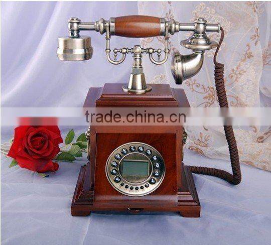 wooden reproduction antique telephone