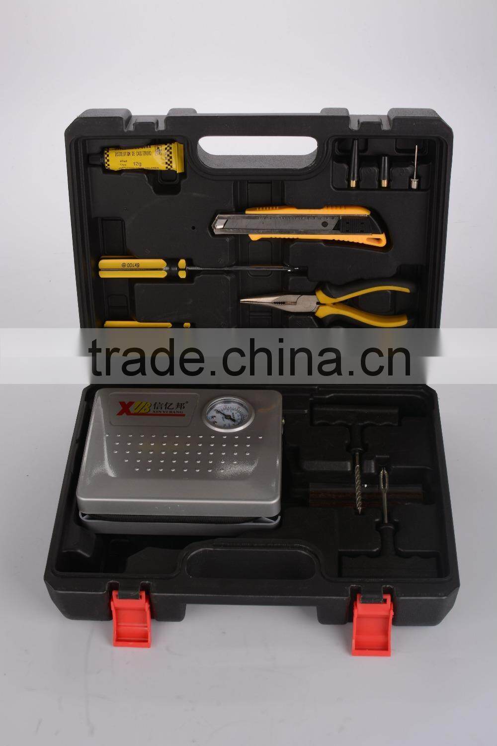 portable car air compressor and hand tool sets