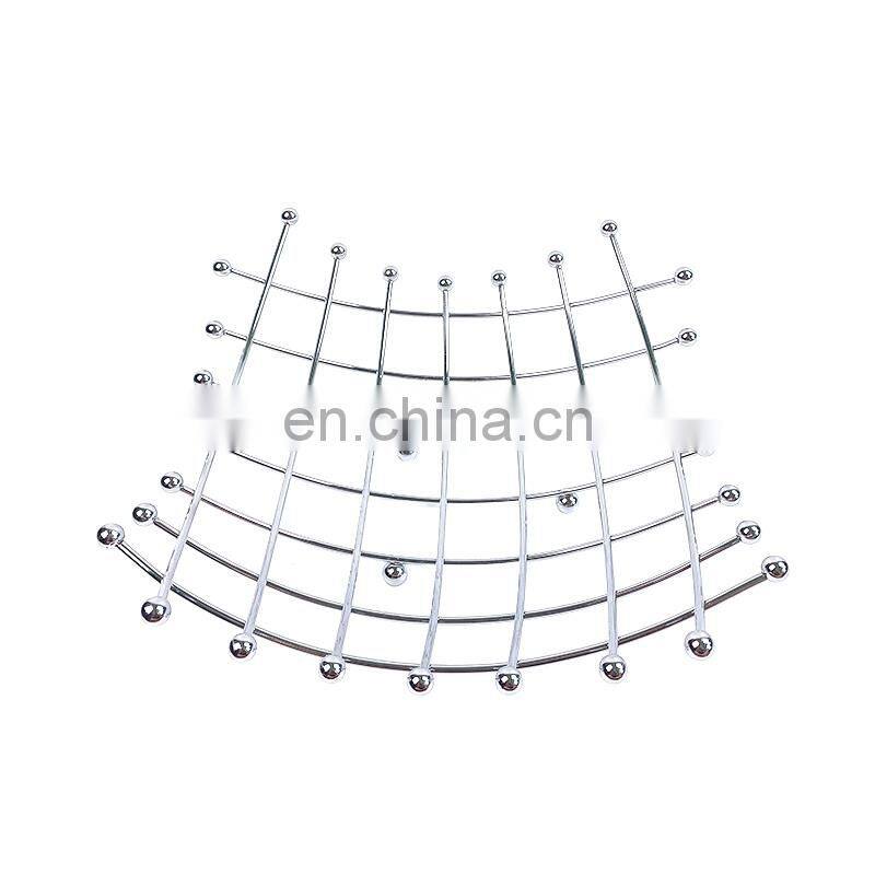 kitchen storage collapsible fruit bowl basket stand metal bamboo iron decorative vegetable fruit basket for gift