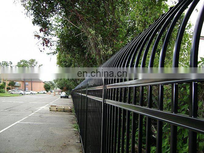 Used High Quality Anti-Theft Bending Top Powder Coated Steel Fence