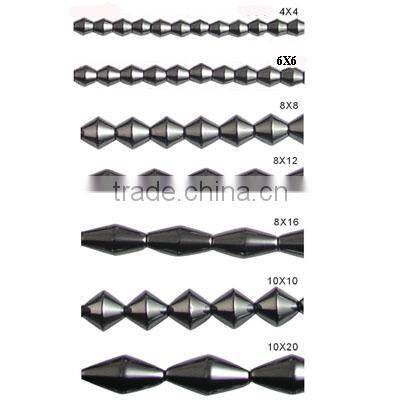 Hematite 8mm drum beads for jewelry