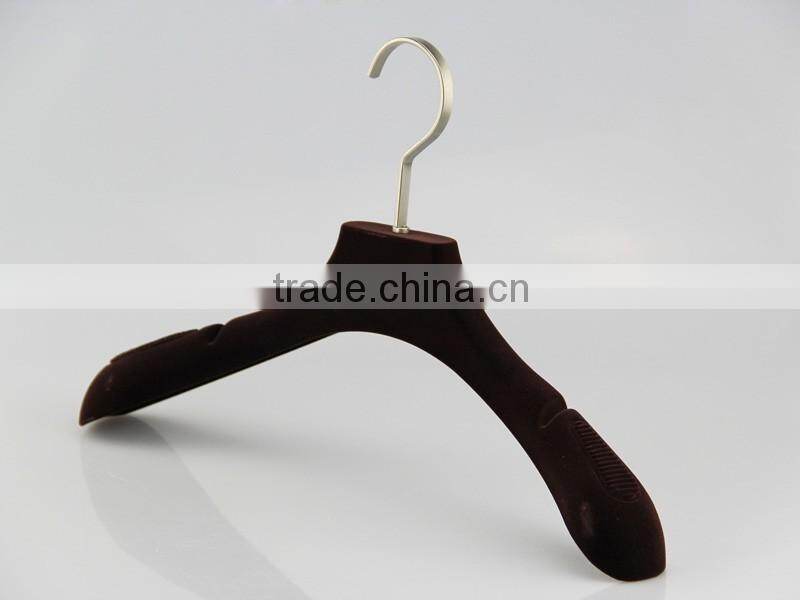 hot selling velvet hanger can be acceped customized logo
