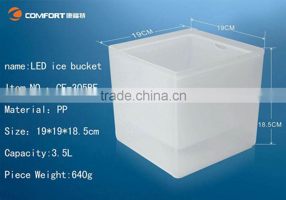 Factory directly wholesale led lighting belvedere vodka bottle ice bucket