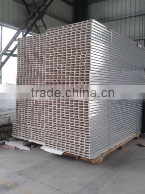 Hollow mgo board sandwich panel 10mm width gap PPGI steel surface