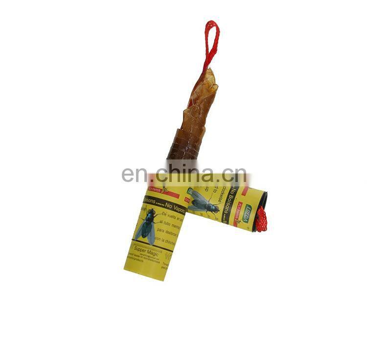 Latest Design Customized 4 Rolls Sticky Catch Flies Paper Flying Glue Trap Ribbon Disposable Fly Trap