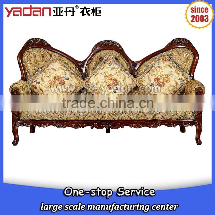 3 seater wooden frame sofa design home furniture picture