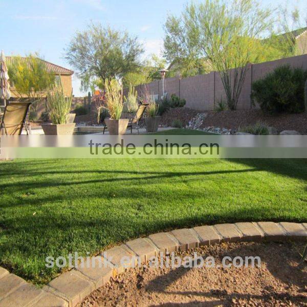 Luxurious 35mm four colors artificial landscape fake grass for park with CE certificate