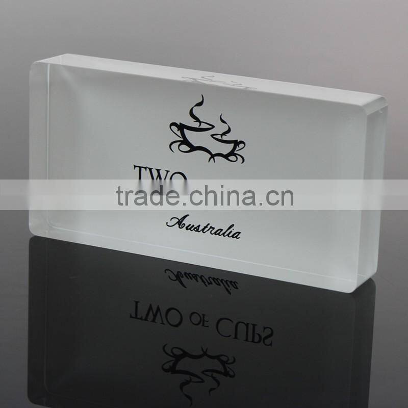 Clear Acrylic Sign Block Acrylic Logo Block