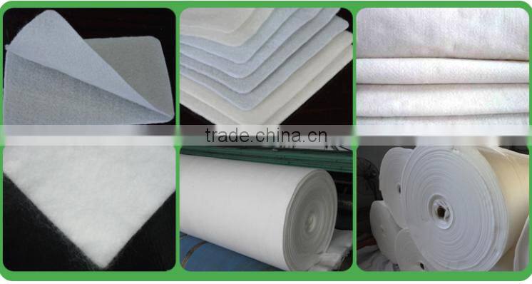 160gr/m2 PET long fiber nonwoven geotextile fabric