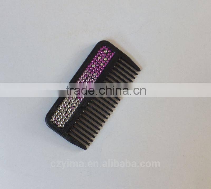 Hot! bling horse mane comb with purple gradient rhinestone