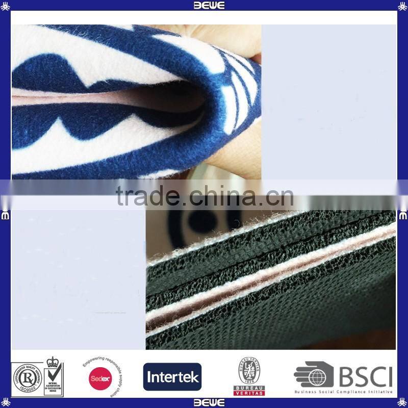 Customized Print Natural Rubber Round Yoga Mat