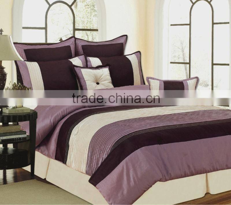 sateen polyester patchwork duvet cover comforter set