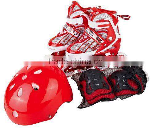 CE approved roller skate with alu truck /inline skate with pu whees /flash roller skatting