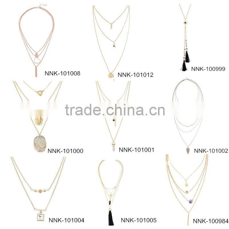 Wholesale High Quality Fancy Handmade Indian Statement Necklace 2016