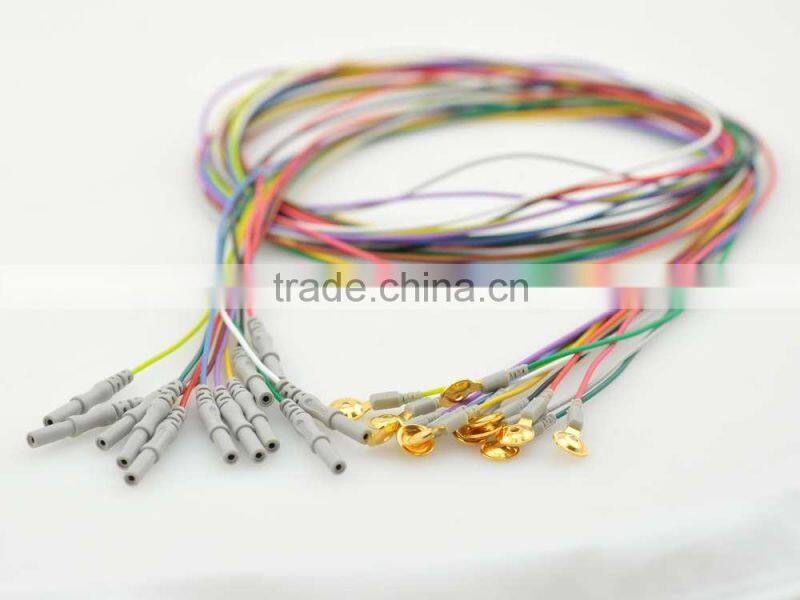 Competitive price with high quality multicolor eeg gold coated electrodes