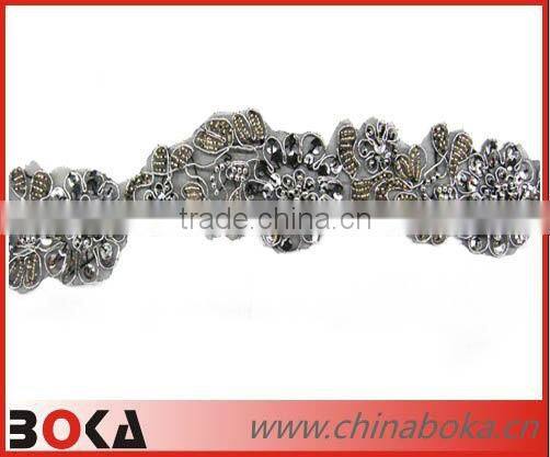 BOKA hot selling white water soluble cotton lace fabric