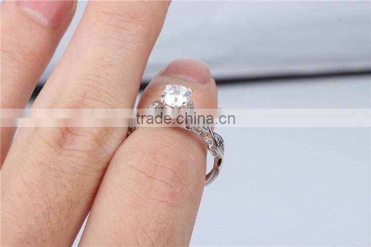 guangzhou panyu factory new model design ladies finger silver 925 ring