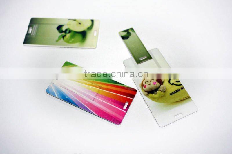 Colourful promotion credit card usb flash drives