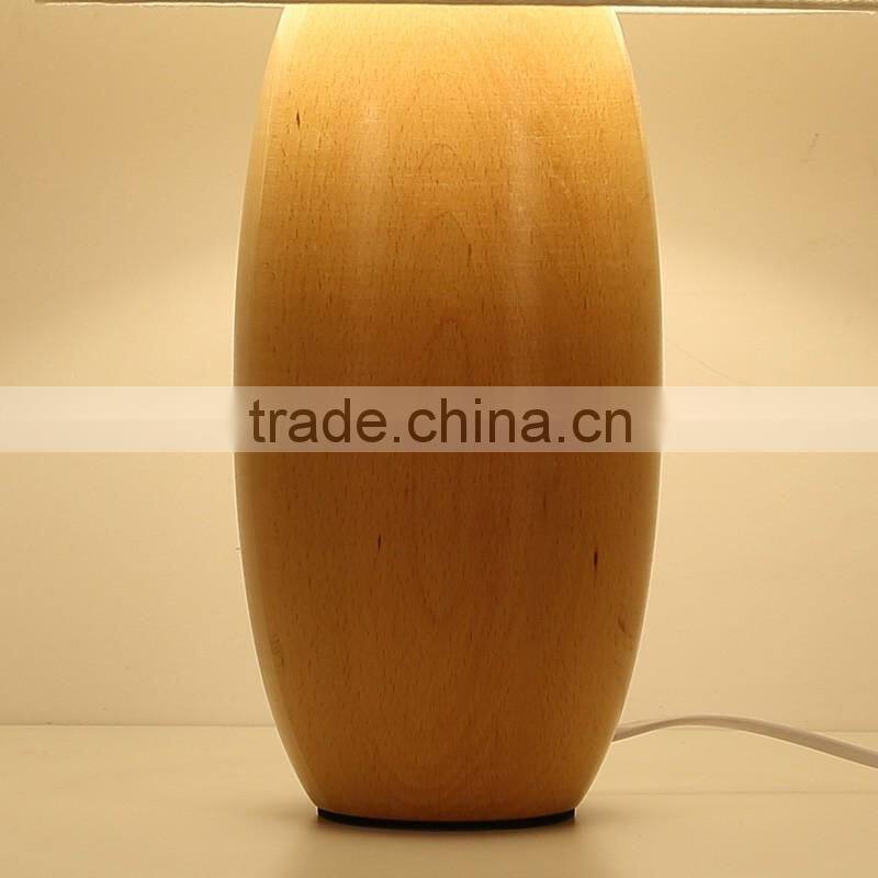 LED Wood table lamp Hot selling in Korea wooden base bedside table lamp LED Wood table Light JK-879-17
